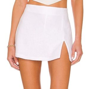 dale linen skort by Amanda uprichard from revolve